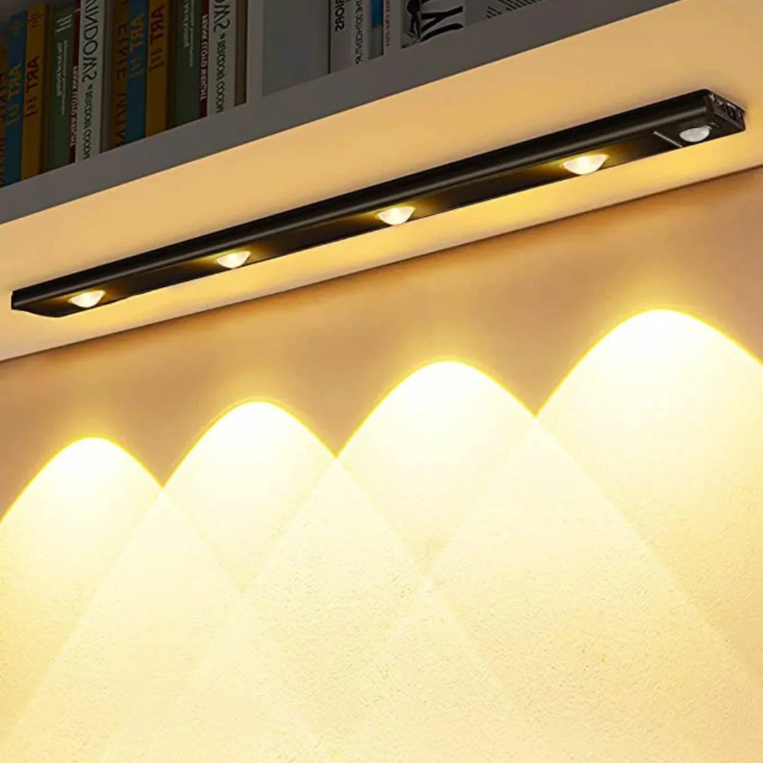 Rechargeable LED Light Bar with Motion Sensor – Wireless Aluminum