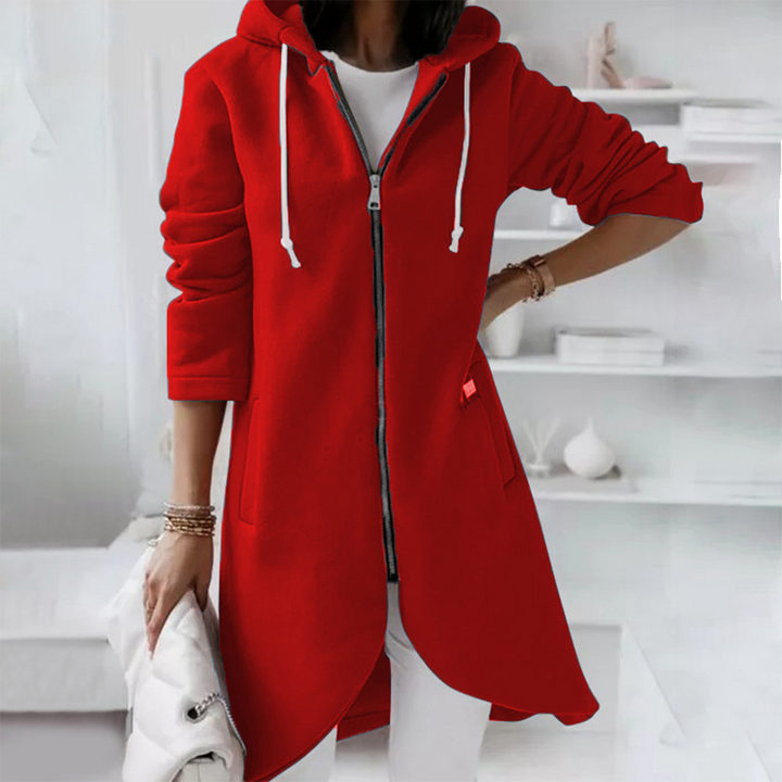 Zoe Women's Longline Hooded Jacket - Elena Harper