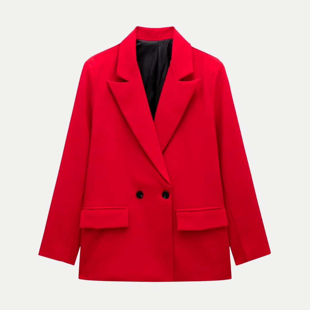 Elegant and Modern Women's Double-Breasted Blazer