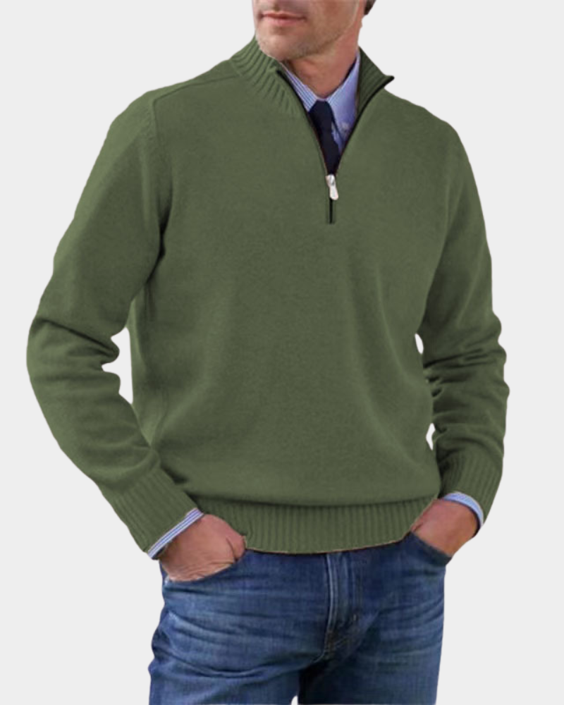 Zipper Sweater for Men | Soft & Warm