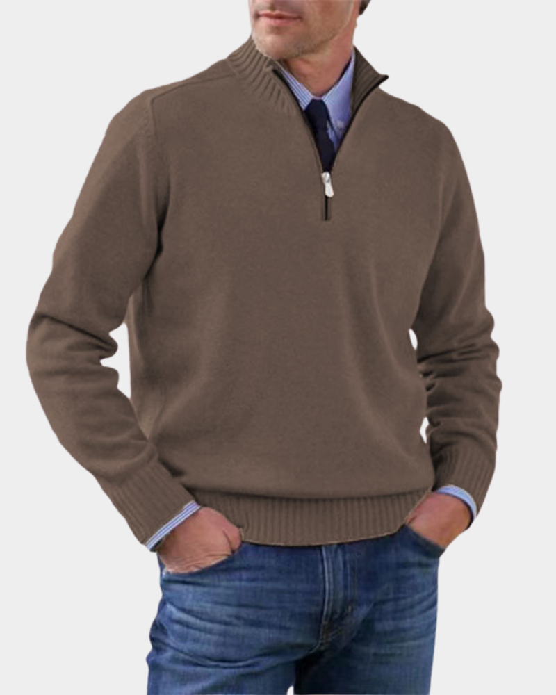 Zipper Sweater for Men | Soft & Warm