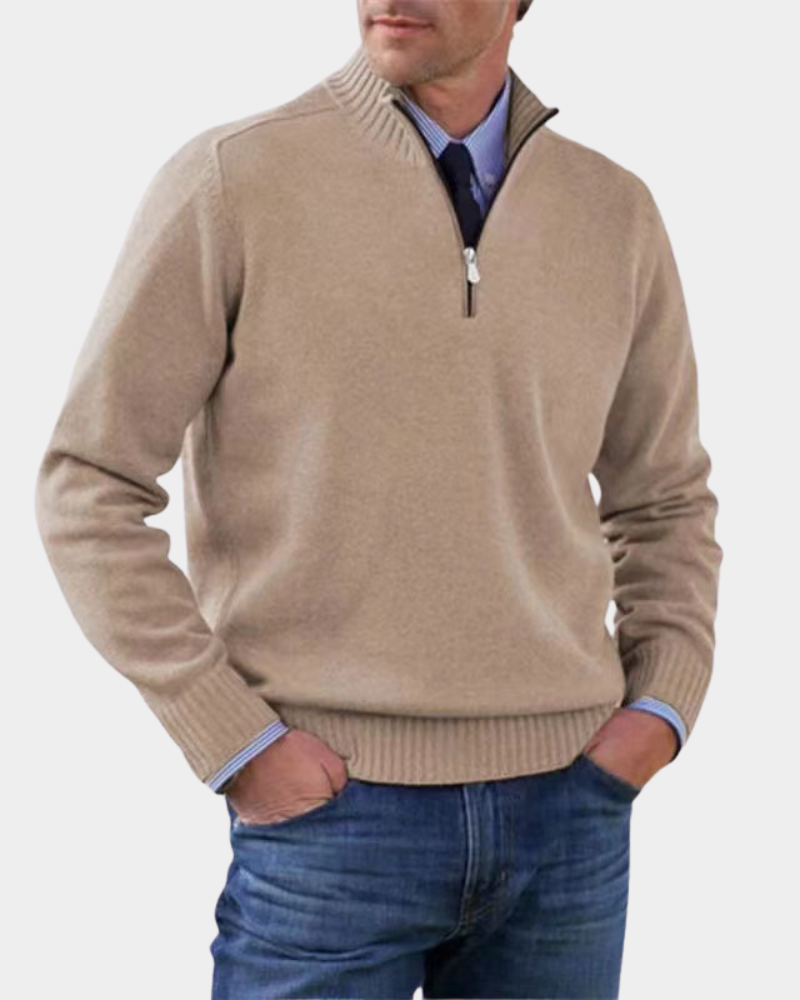 Zipper Sweater for Men | Soft & Warm