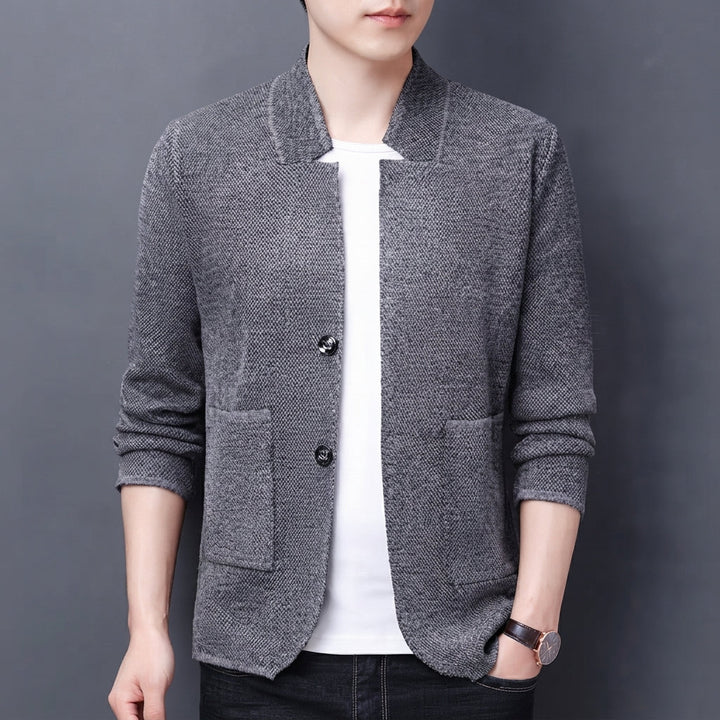 Moritz | Men's Stand Collar Quilted Jacket with Two-Button Closure