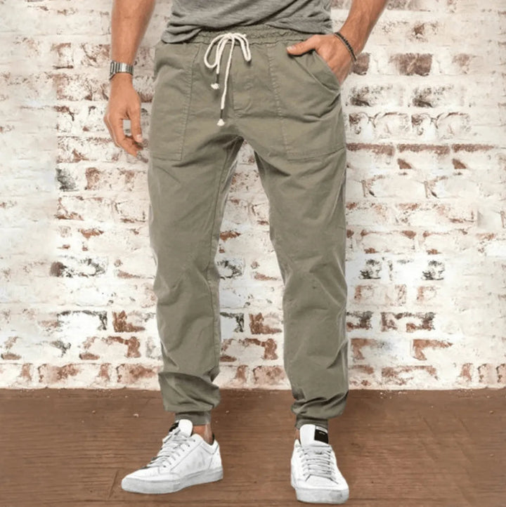 Men's Pants Casual Comfortable Cotton Perfect for Daily Activities, view 2 - Elena Harper