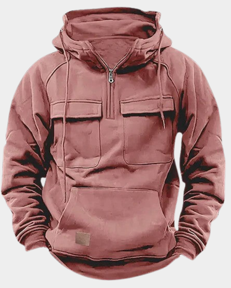 Men's Loose Fit Long Sleeve Layering Sweater with Comfortable Collar, view 5 - Elena Harper