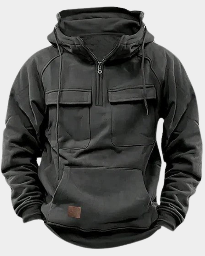 Men's Loose Fit Long Sleeve Layering Sweater with Comfortable Collar, view 6 - Elena Harper
