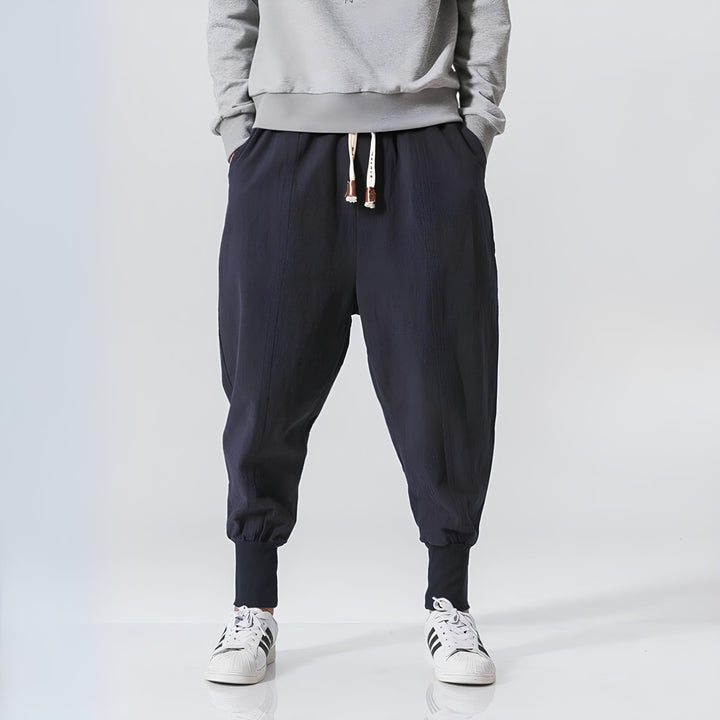 Riku Comfortable Cotton Harem Pants - Elena Harper