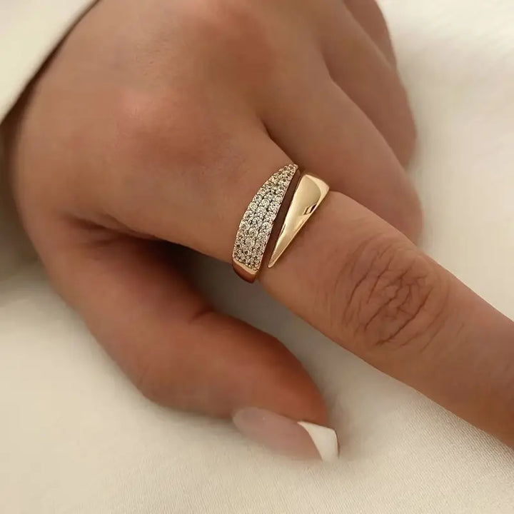 Corisia Adjustable Ring with Special Meaning, view 3 - Elena Harper