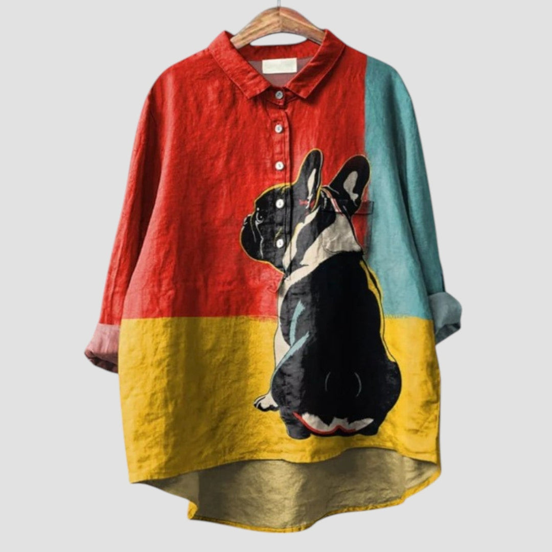 Velira™ | 2025 – Bulldog Pop Blouse