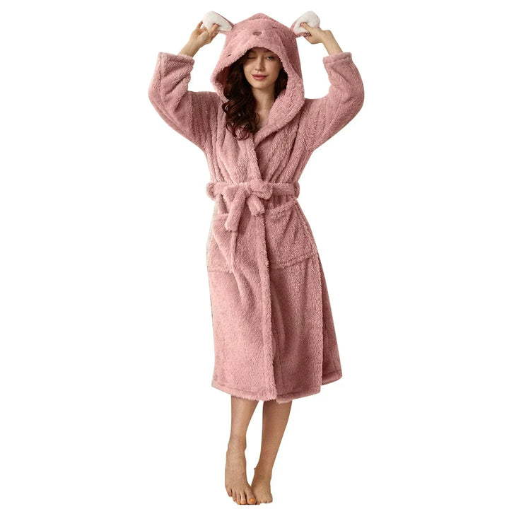 Dolce Dressing Gown Ultra Soft, Cute and Wonderfully Warm, view 8 - Elena Harper