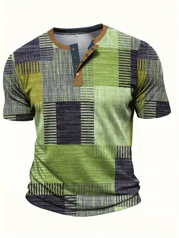 LAURENT MONACO | PATTERNED POCKET T-SHIRT FOR MEN