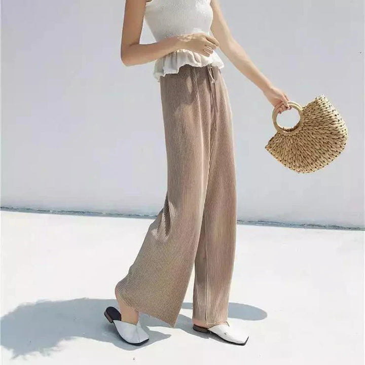 WIDE PLEATED PANTS FOR WOMEN