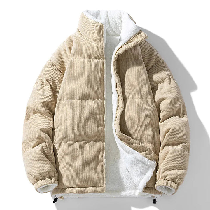 Brendan Cord Jacket with Zipper, view 2 - Elena Harper