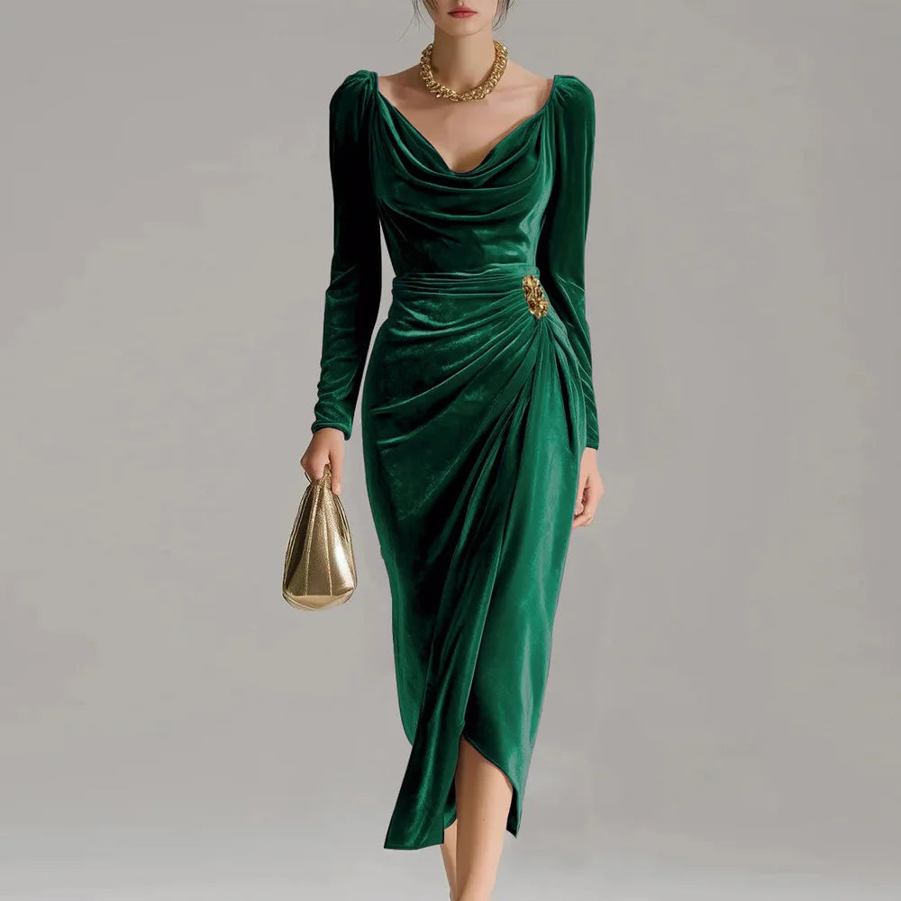 Sylvana | Elegant Midi Dress