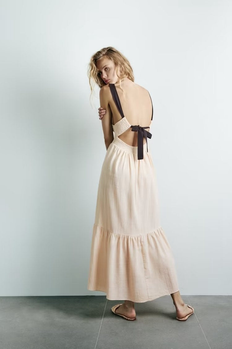 Aranza Summer Dress with Low Back