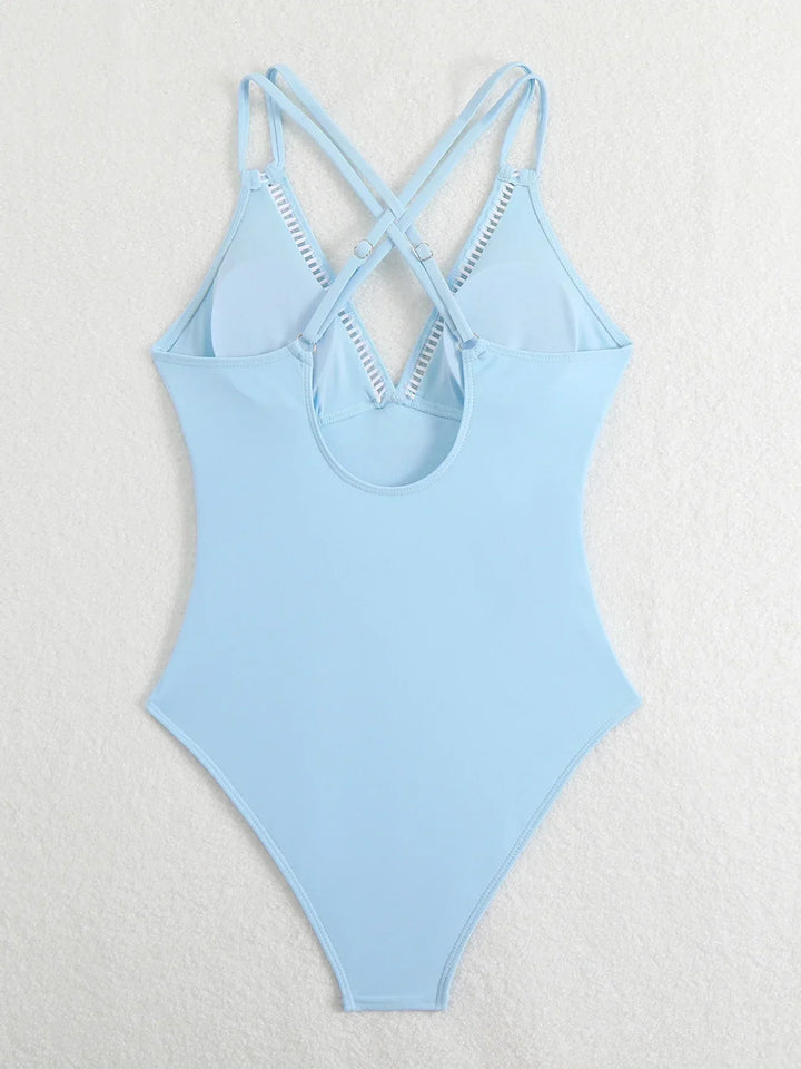 Alessia | Women's Swimsuit with V-Neck and Cross Straps