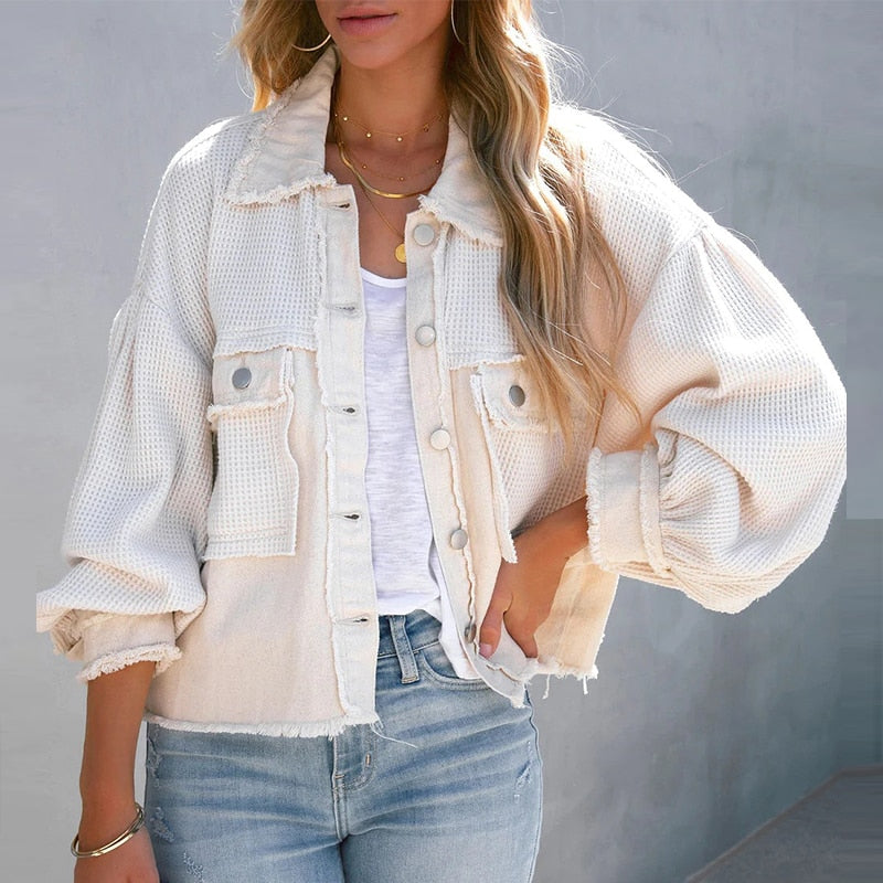 NomiesJacket I Jacket with Puff Sleeves for Women - Elena Harper