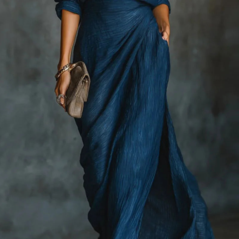 ISMERIA | PLEATED MAXI ENSEMBLE