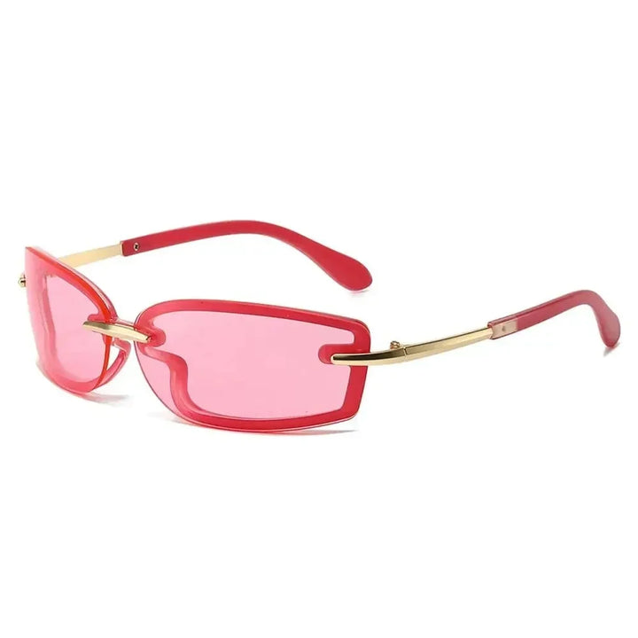 Linda Elegant Metallic Sunglasses, view 7 - Elena Harper
