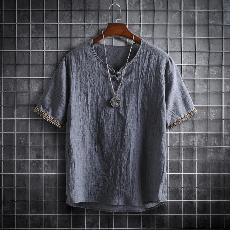 Giacomo Relaxed Linen Shirt, view 7 - Elena Harper