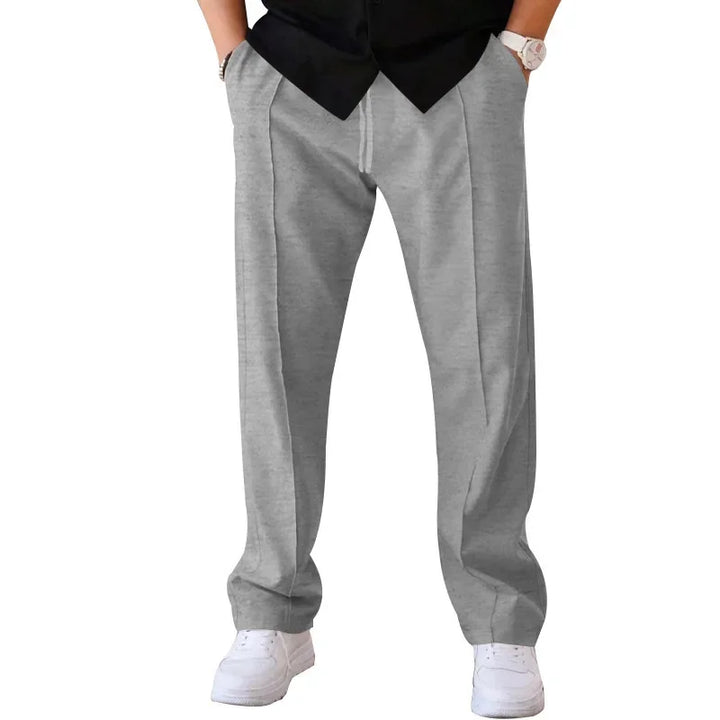 Harrington Oxford Loose-Fit Straight Leg Trousers For Men - Elena Harper