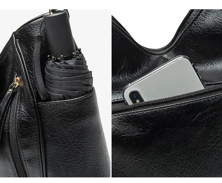 Luxury Leather-Look Women's Bag – High-End Elegant Style for Everyday