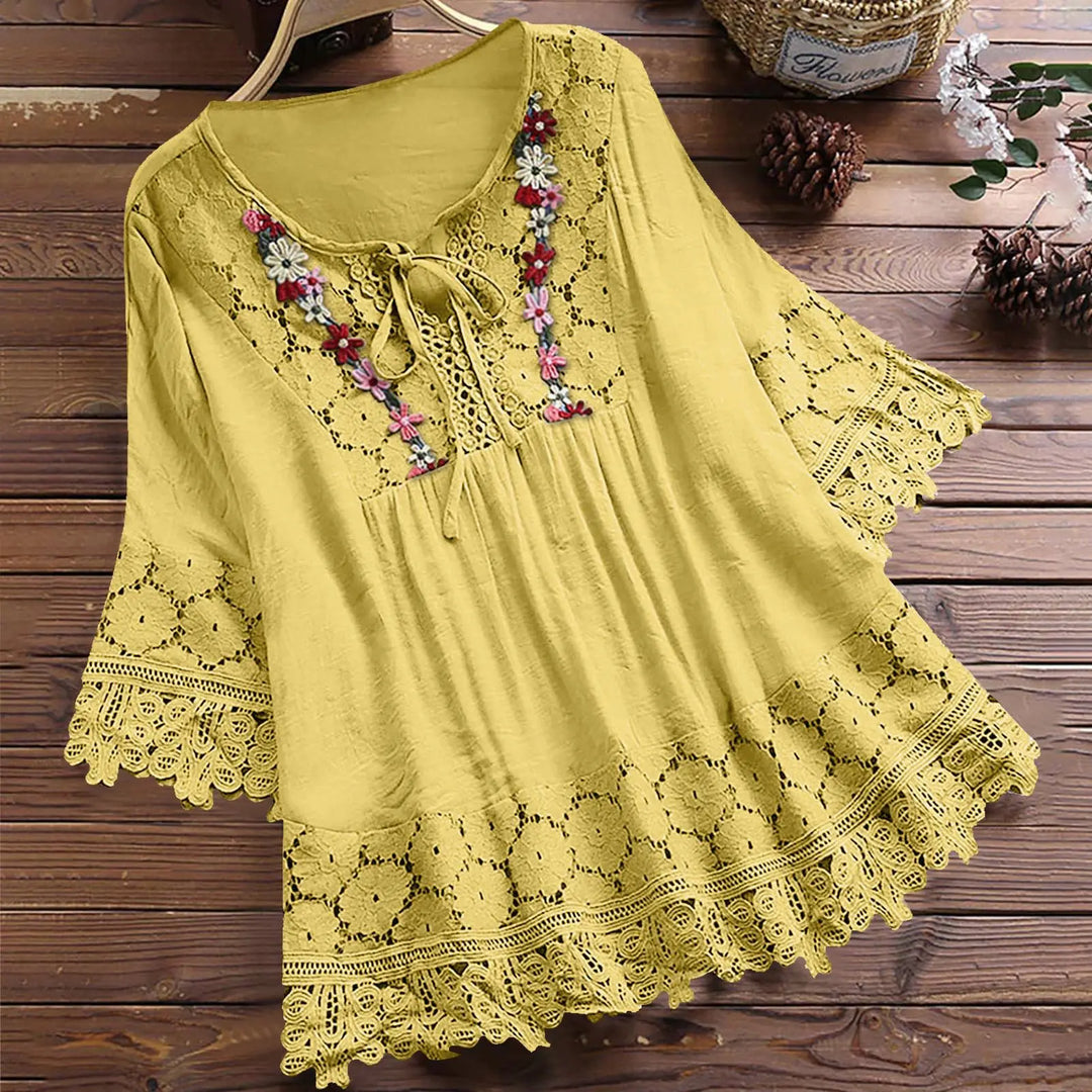 Lavinella Elegant Lace Blouse, view 9 - Elena Harper