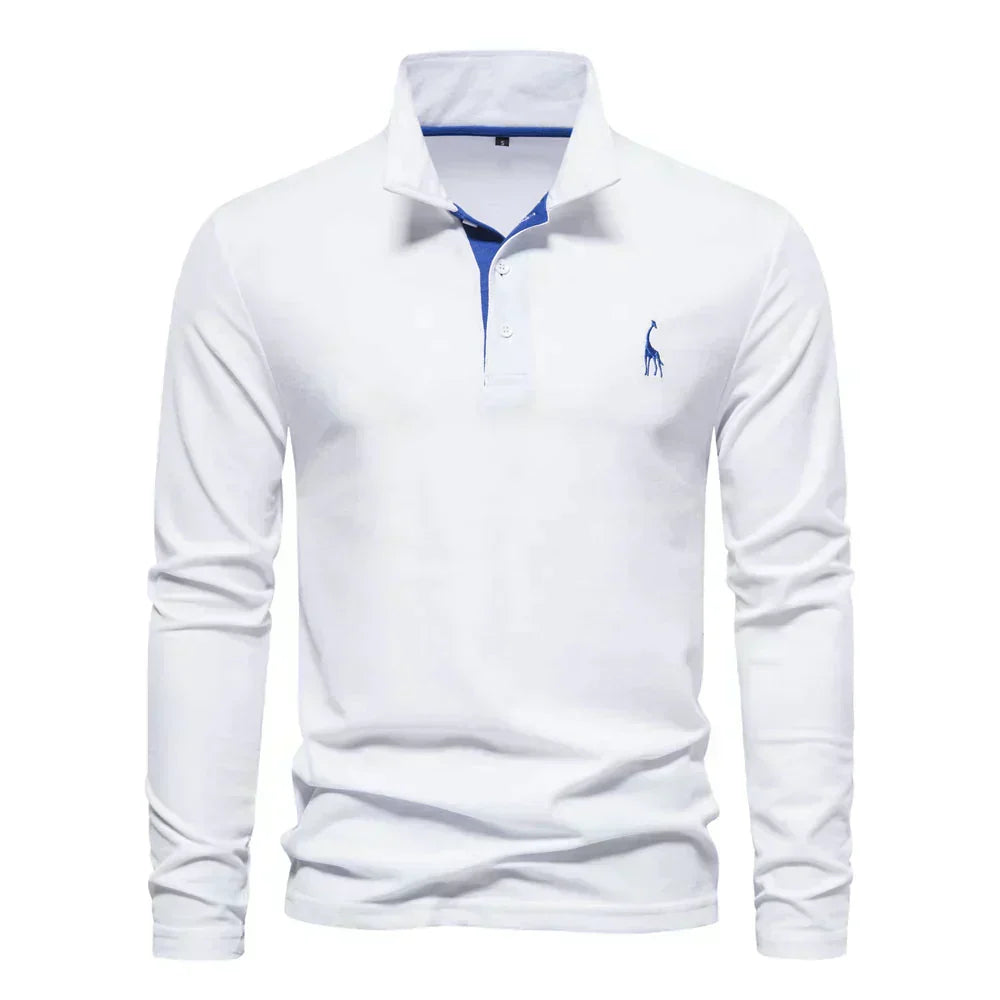 Ronny - Long Sleeve Polo for Men