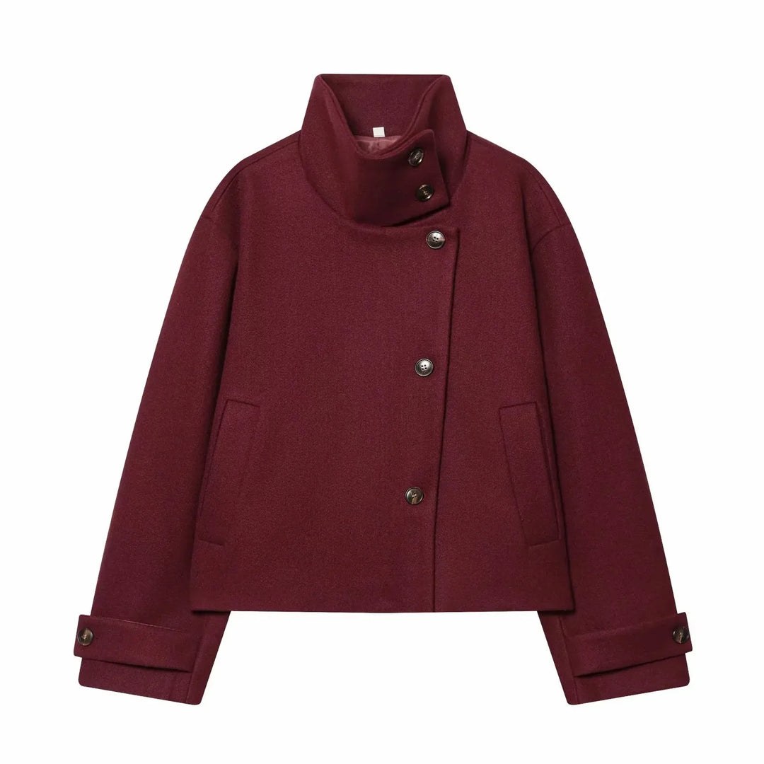 Women's Vintage Stand Collar Warm Coat – Rowena