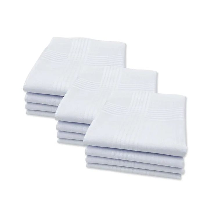 3Pcs Men Women 100% Cotton Handkerchiefs - Elena Harper