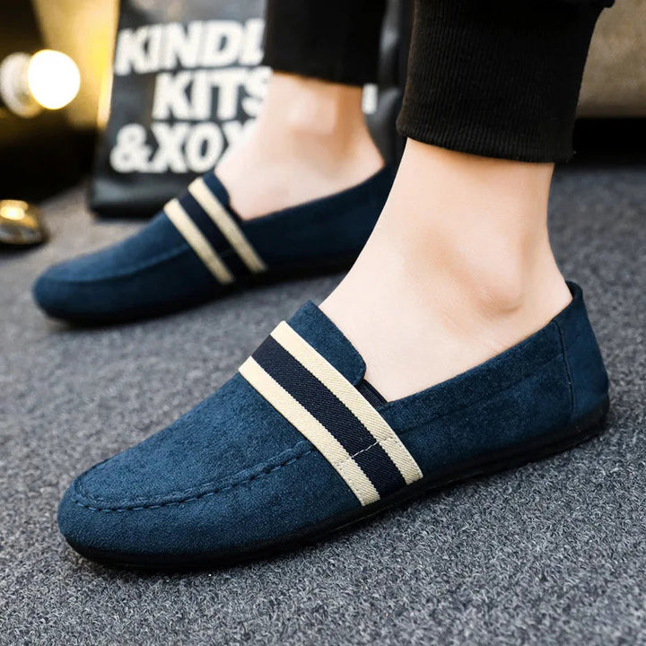 Hanno Casual Striped Loafers, view 5 - Elena Harper