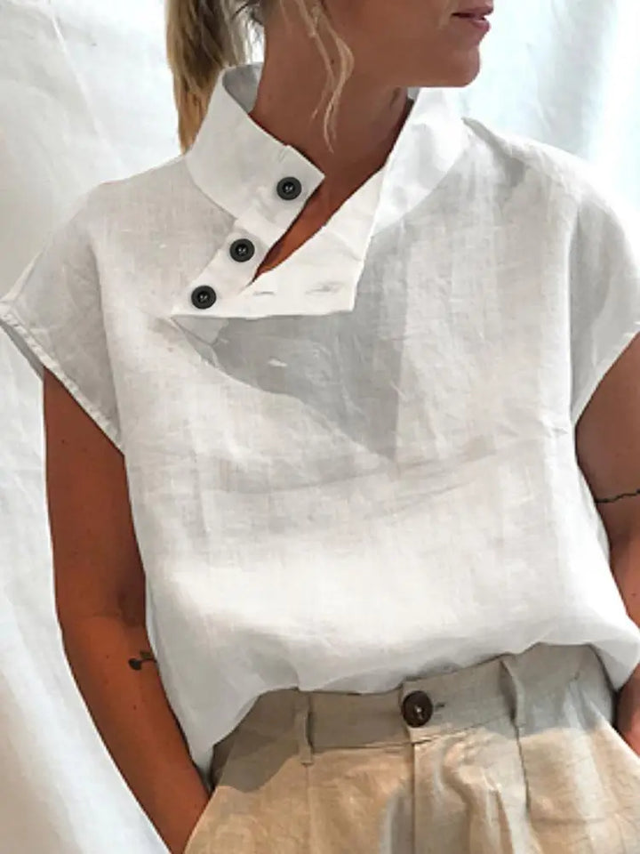 Gessica Soft Linen Shirt - Elena Harper