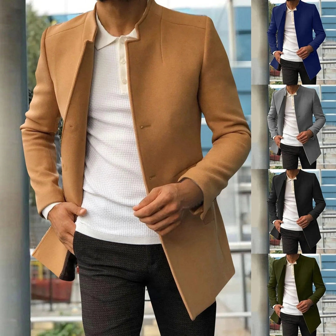 Men's Jacket Modern Cut Breathable Material Perfect for Summer Evenings, view 6 - Elena Harper