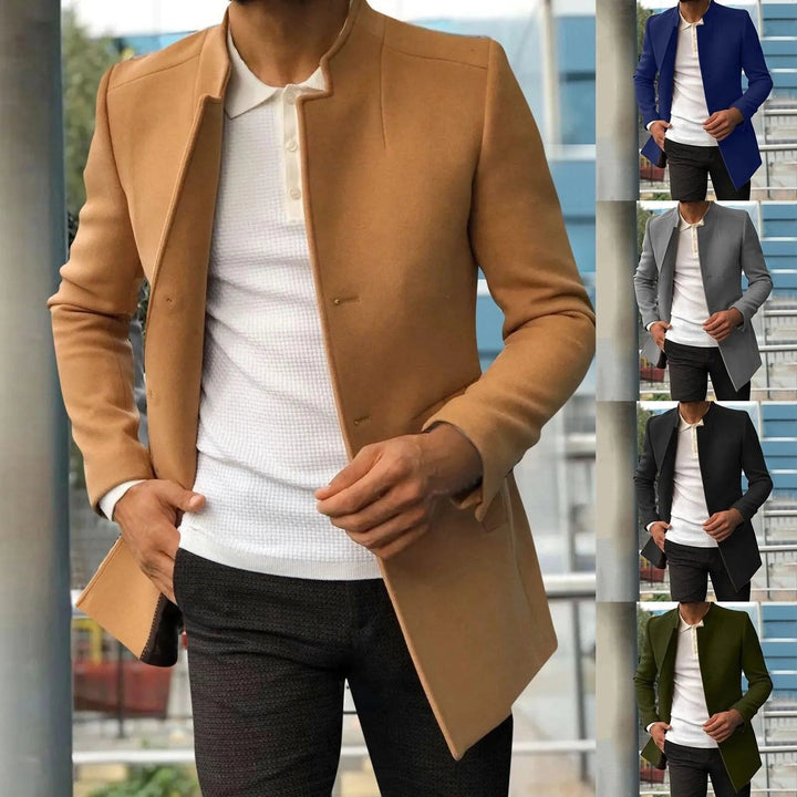 Men's Jacket Modern Cut Breathable Material Perfect for Summer Evenings, view 6 - Elena Harper