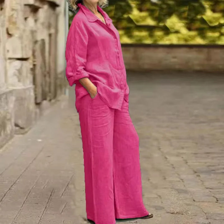 Simona Linen Breeze Set, view 3 - Elena Harper