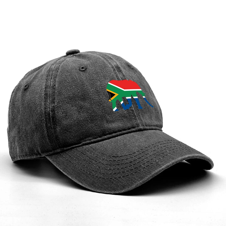 South Africa World Cup 2026 competition cap by Emma & Rose Cape Town, featuring the official tournament logo and adjustable strap