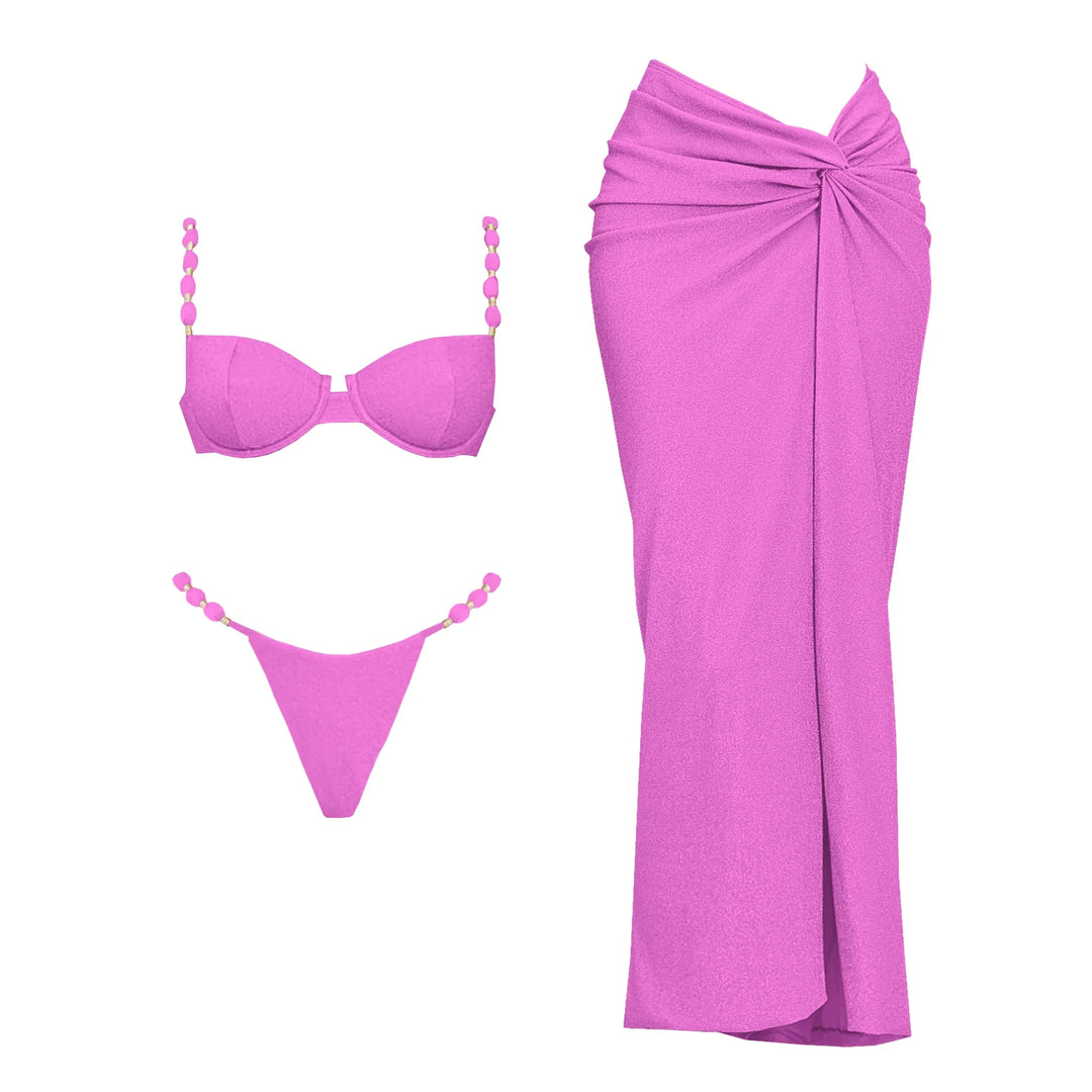 Beautifully Finished Bikini in a Timeless Design, view 5 - Elena Harper
