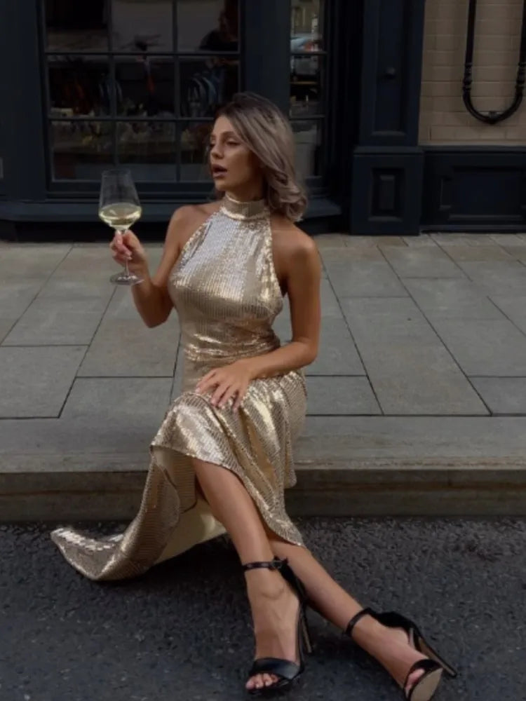 Estrella™ | Radiant metallic dress