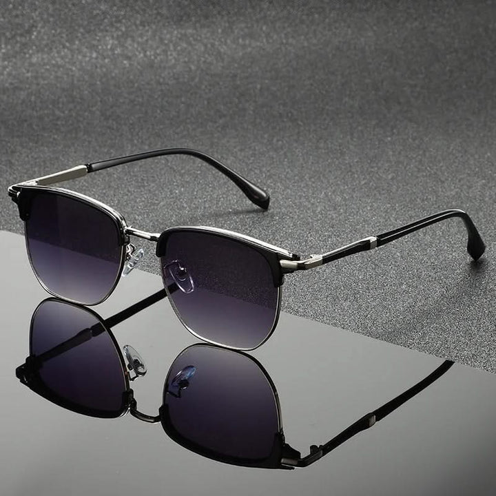 Ladies Sunglasses Clubmaster Model Metal Frame, view 3 - Elena Harper