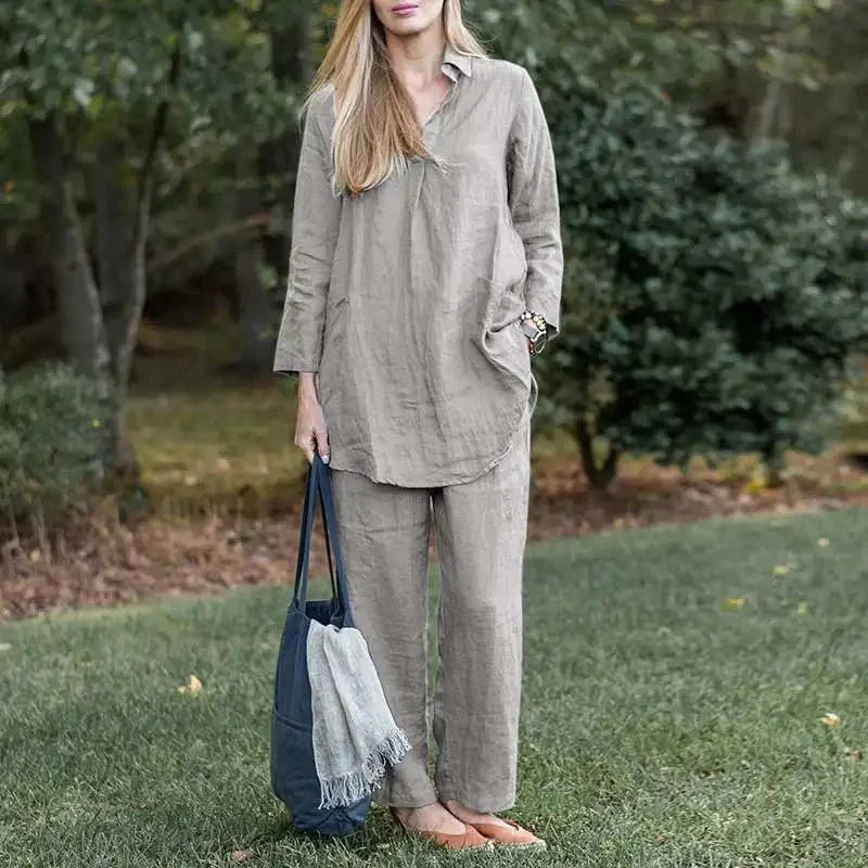 Letizia Relaxed Crinkle Set, view 3 - Elena Harper