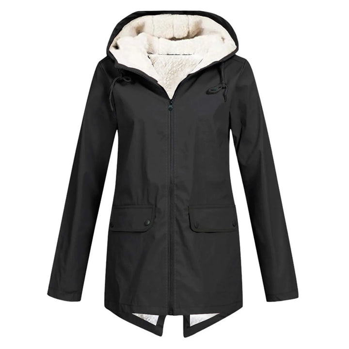 Long Fleece-Lined Women's Jacket – Warm Winter Parka