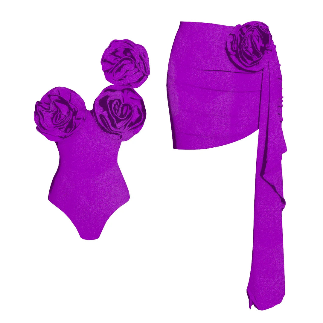 Beautifully Finished Bathing Suit in a Timeless Design, view 6 - Elena Harper