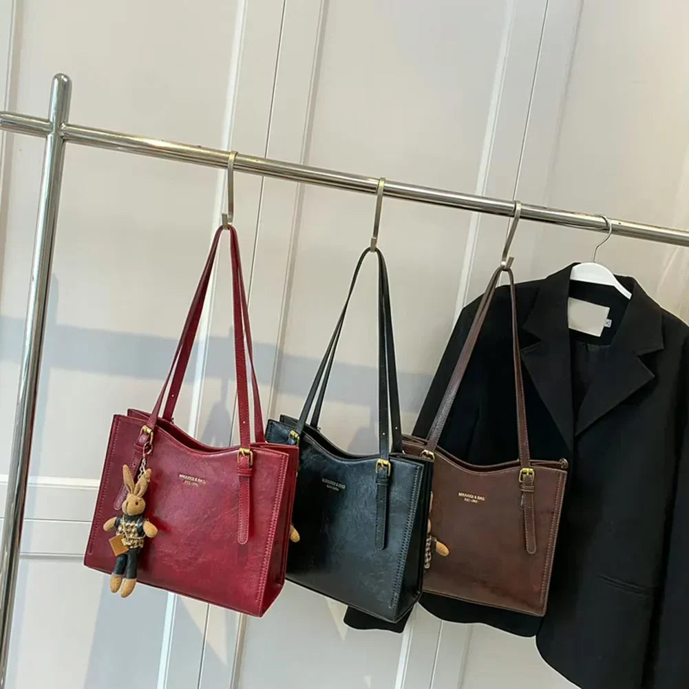 Lena | Vintage Vegan Leather Shoulder Bag