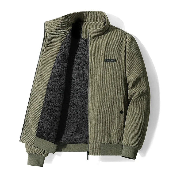 LAURENT MONACO | FLEECE JACKET WITH CORDUROY FOR MEN