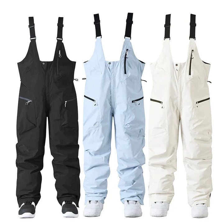 Adjustable Unisex Ski Pants Snow Pants with Suspenders and Zipper Closure, view 8 - Elena Harper
