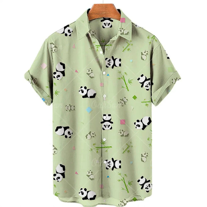 Men's Shirt Duck Print High-Quality Polyester Perfect for Summer Outings - Elena Harper