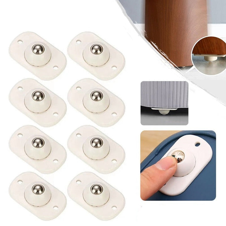 50% Discount | TinyWheels - Self-Adhesive Universal Wheels, 360° Movable (Set of 8)