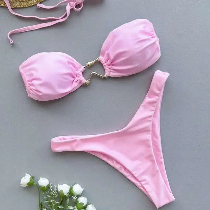 Beautifully Finished Bathing Suit in a Timeless Design, view 3 - Elena Harper