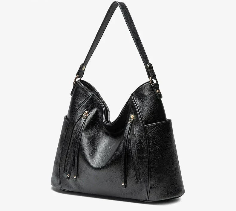 Luxury Leather-Look Women's Bag – High-End Elegant Style for Everyday
