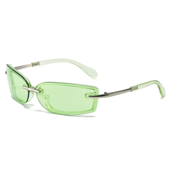 Linda Elegant Metallic Sunglasses, view 9 - Elena Harper